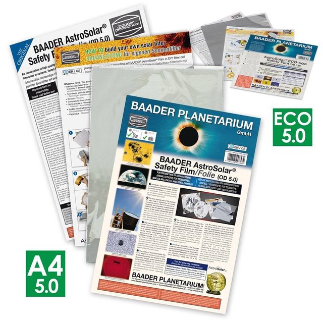 AstroSolar® Safety Film OD 5.0 (ECO-size, 20x29)